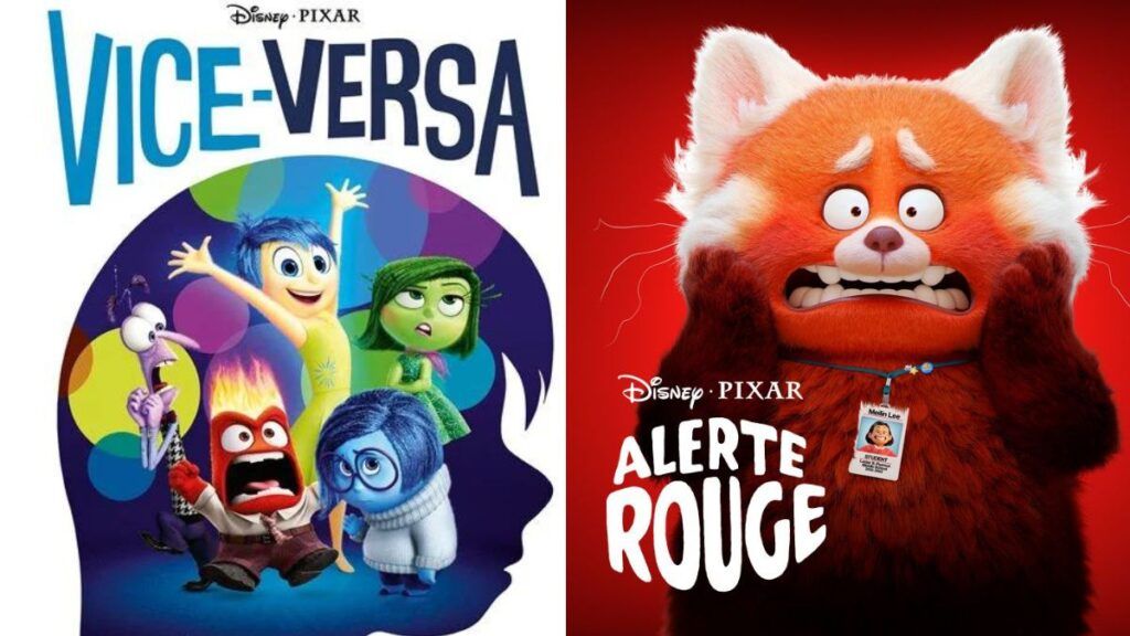 Les affiches des films Vice-Versa et Alerte Rouge