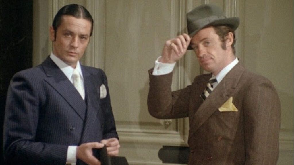 Alain Delon et Jean-Paul Belmondo dans le film Borsalino