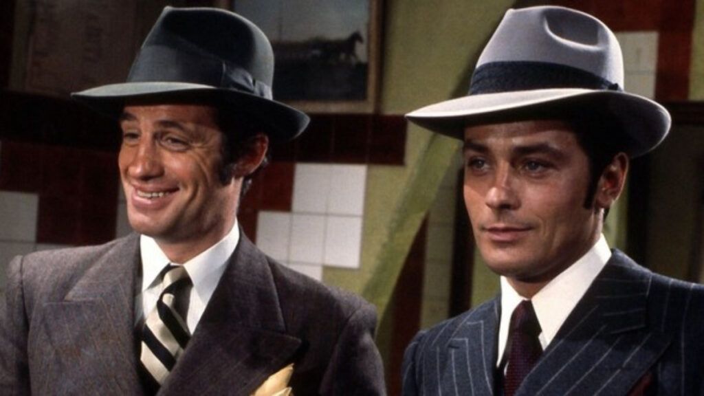 Alain Delon et Jean-Paul Belmonda dans Bolsarino