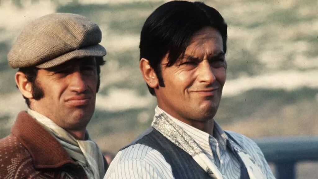 Alain Delon et Jean-Paul Belmonda dans Bolsarino