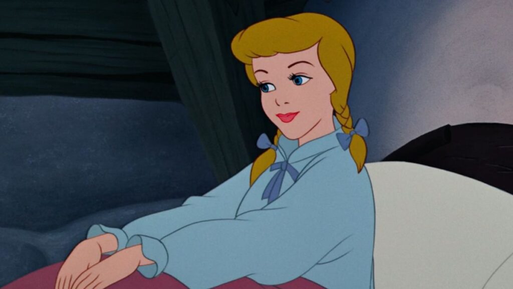 Cendrillon se réveille dans le film d'animation Disney