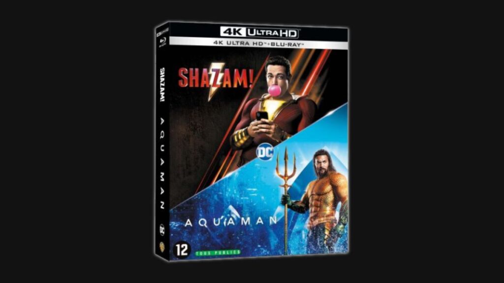 Coffret Blu-ray Shazam et Aquaman
