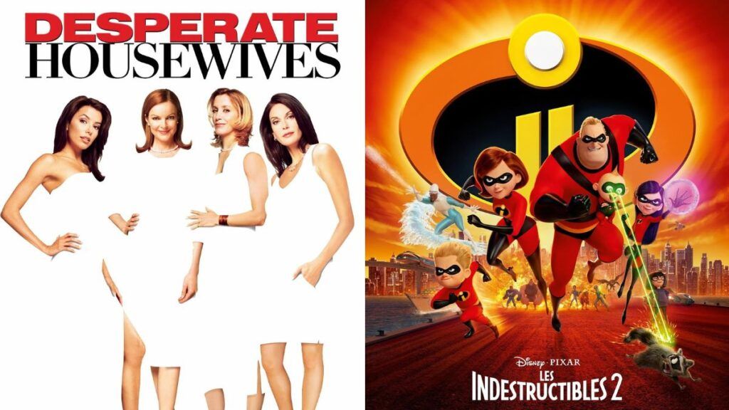 Les affiches de Desperate Housewives et Les Indestructibles 2