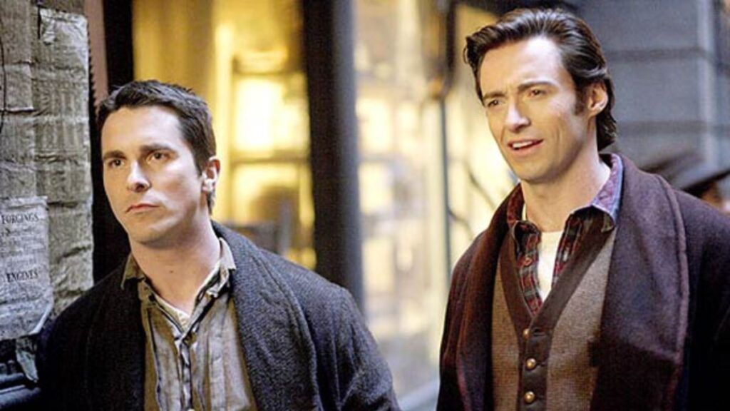 Christian Bale et Hugh Jackman dans le film Le Prestige