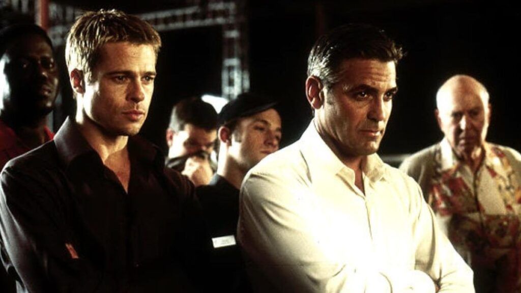 Brad Pitt et George Clooney dans Ocean's Eleven