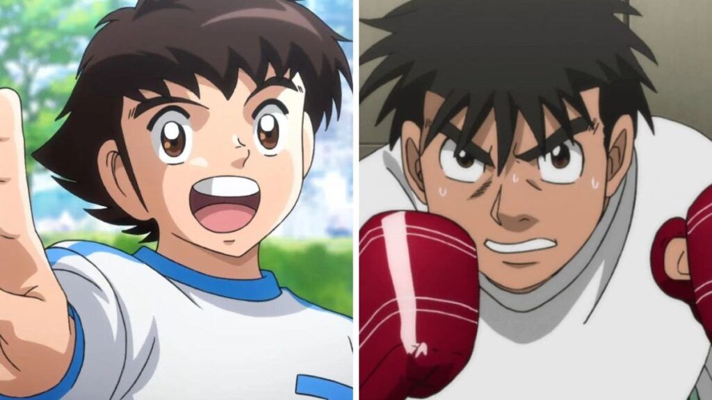 Olivier dans Captain Tsubasa, le remake d'Olive et Tom, et Ippo dans l'anime de boxe Hajime no Ippo