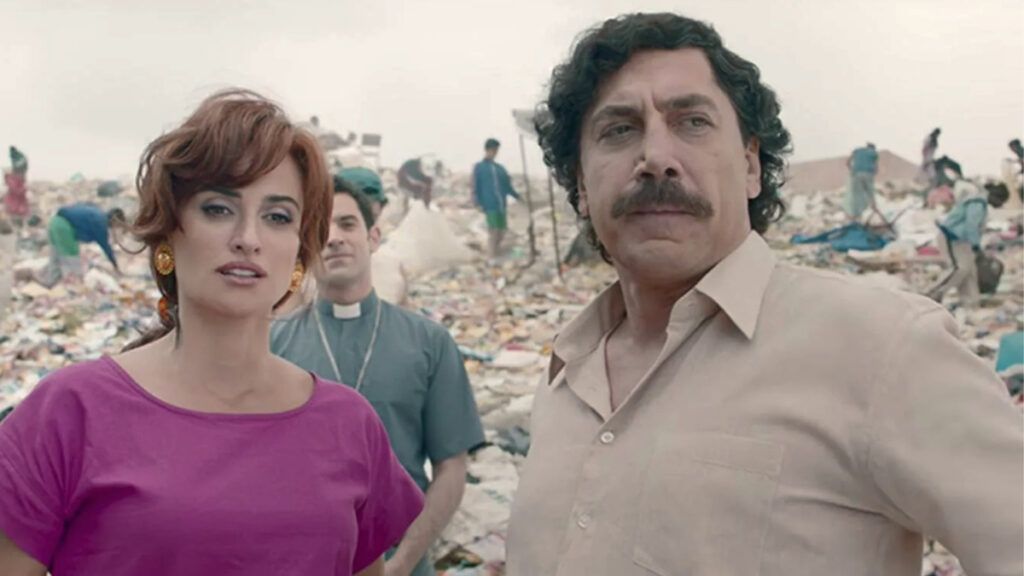 Penelope Cruz and Javier Bardem in the film 