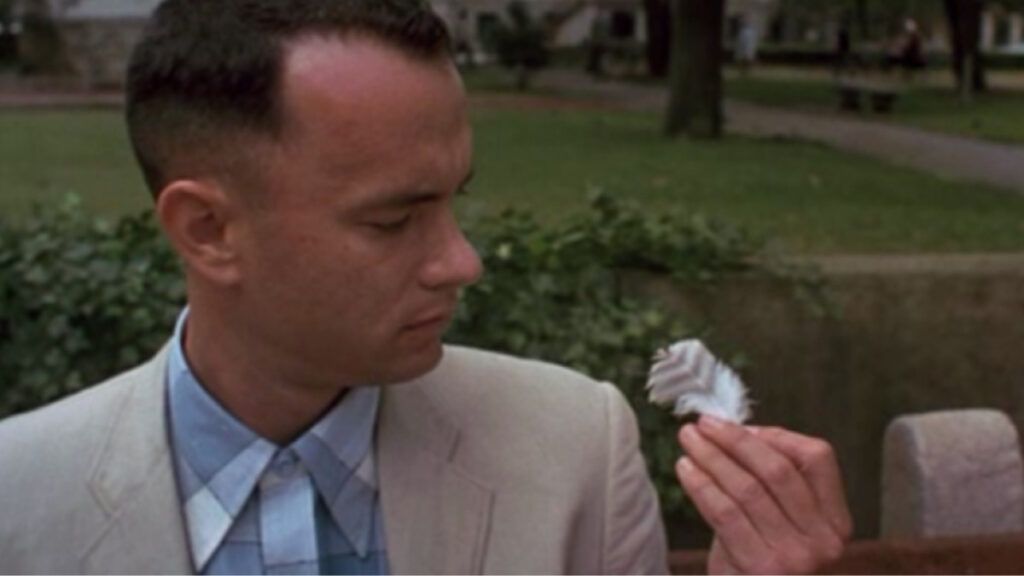 plume dans Forrest Gump