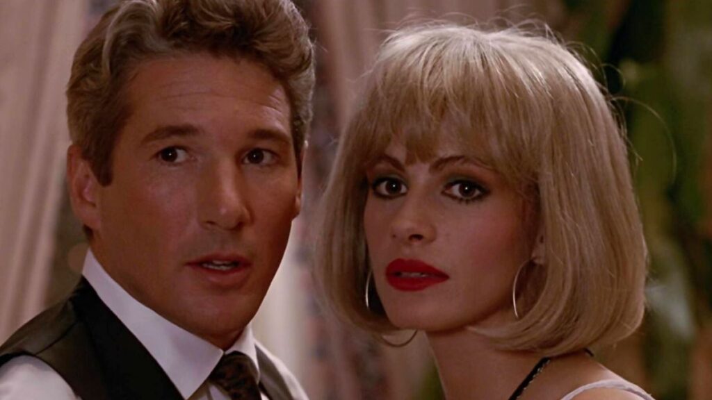 Edward Lewis (Richard Gere) et Vivian Ward (Julia Roberts) dans Pretty Woman.