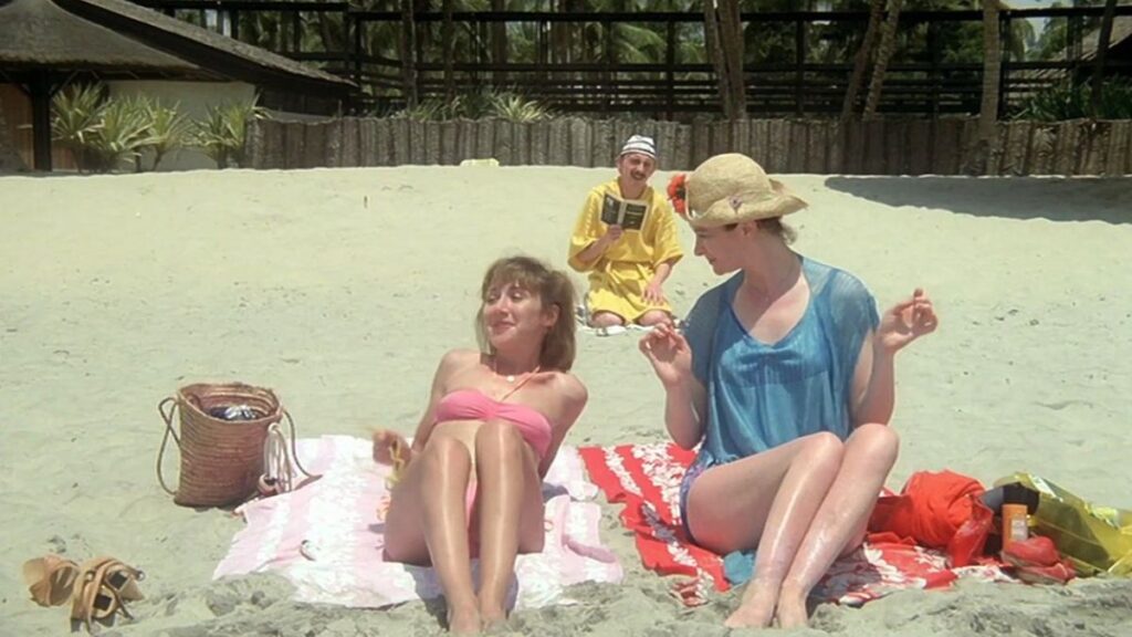 Gigi, Christiane et Jean-Claude Dusse dans le premier film Les Bronzés.