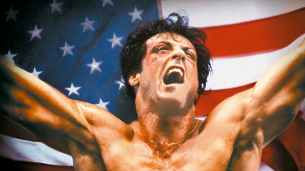 L'affiche du film Rocky 4.