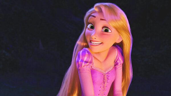 raiponce, sourire, film disney