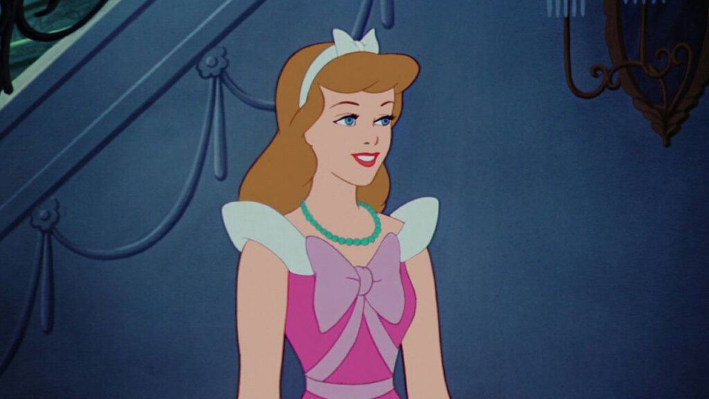 La princesse Cendrillon dans le Disney éponyme.