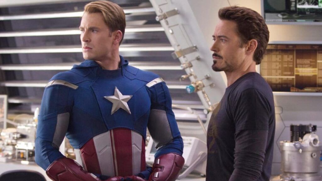 captain america et tony stark dans civil war