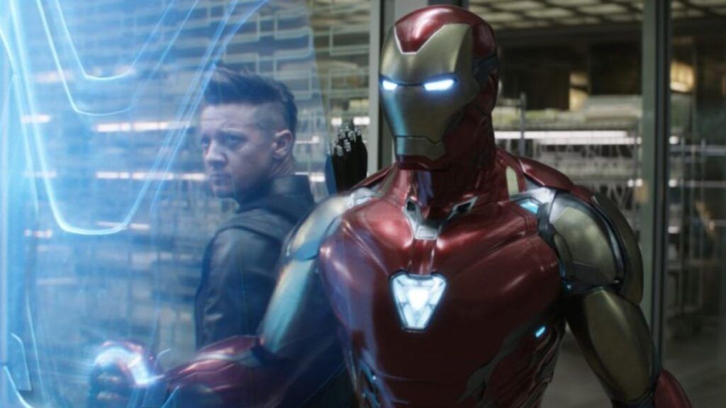 Hawkeye et Iron Man dans Avengers Endgame