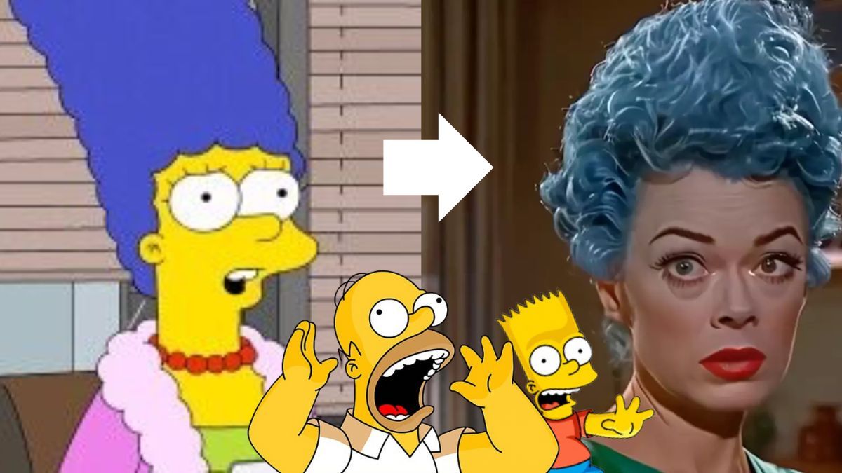 Une IA imagine les personnages des Simpson version sitcom des années 50... et c'est traumatisant