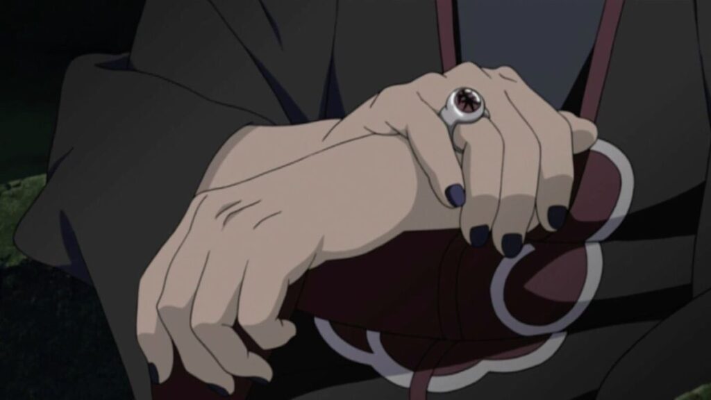 Les mains d'Itachi Uchiwa dans Naruto