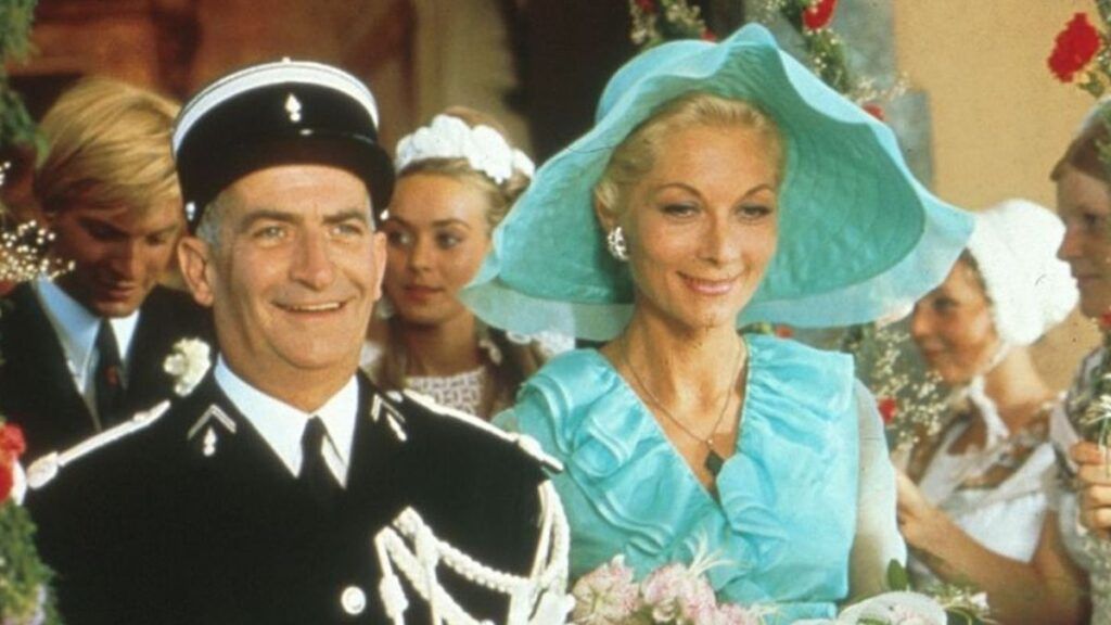 Louis de Funès et Claude Gensac dans la saga Le Gendarme