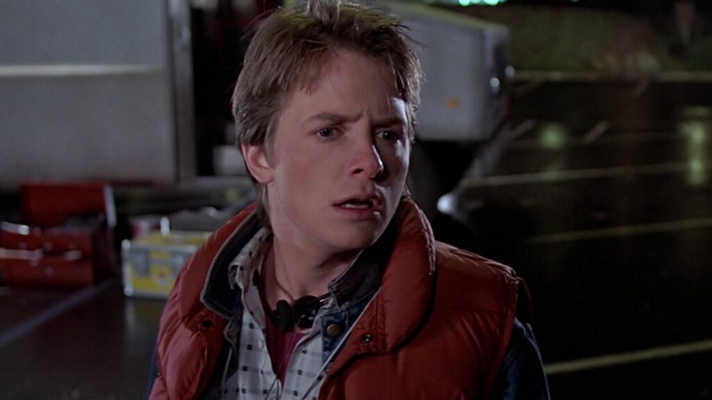 Marty McFly dans le premier Retour vers le futur 