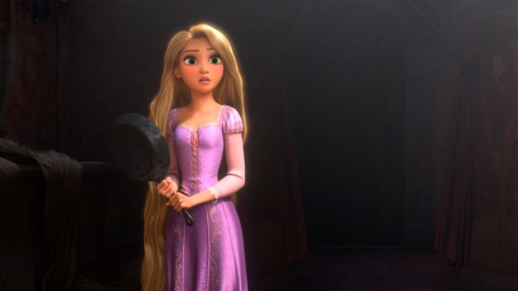 Raiponce dans le film éponyme de Disney