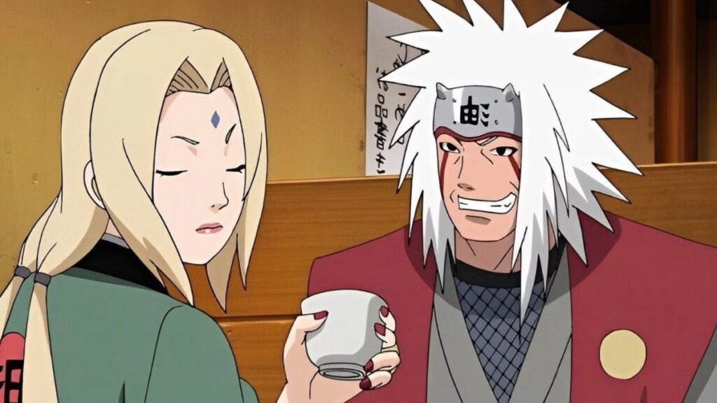 tsunade et jiraya dans naruto