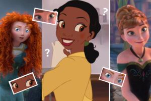 T&rsquo;as grandi devant des Disney si tu trouves les 10 Princesses et Princes à qui appartiennent ces yeux