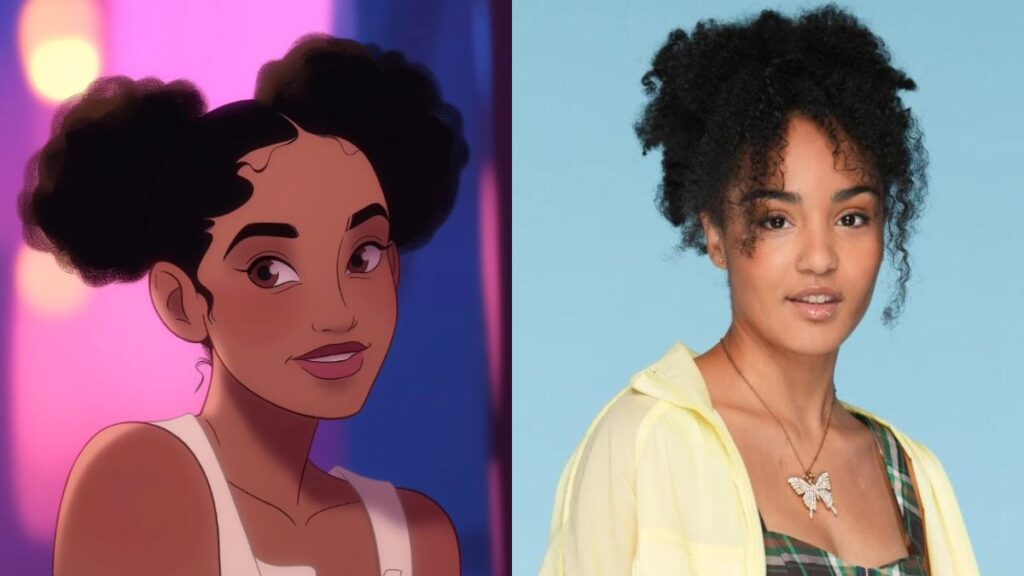 Candice Vernet de la Star Academy 2023 en personnage Disney grâce à l'IA.