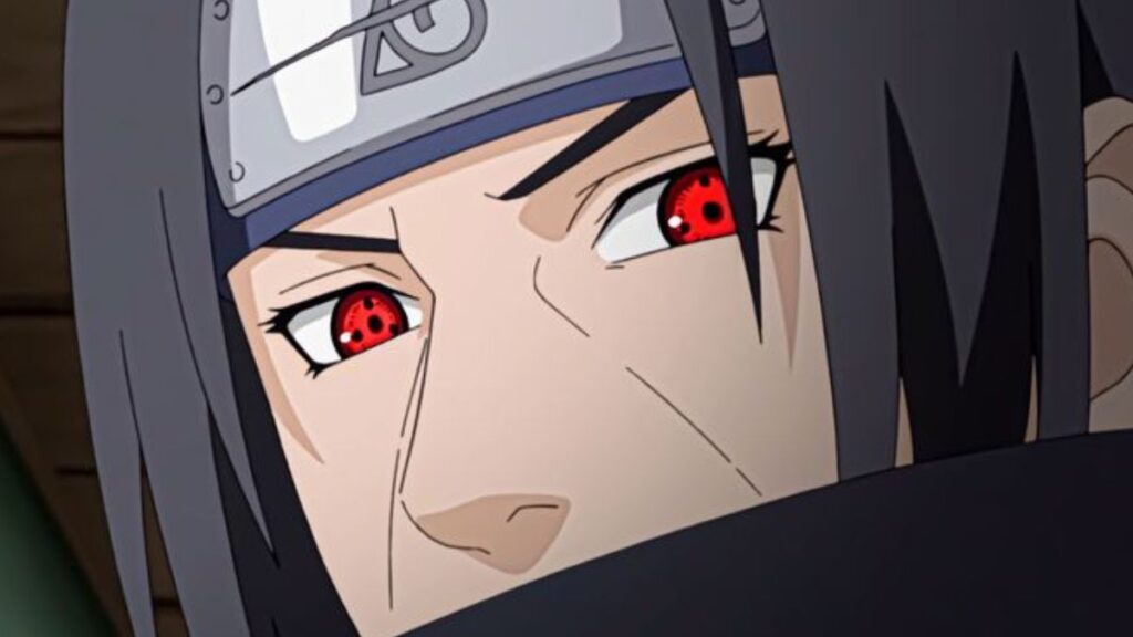 Itachi Uchiwa et son sharingan dans Naruto