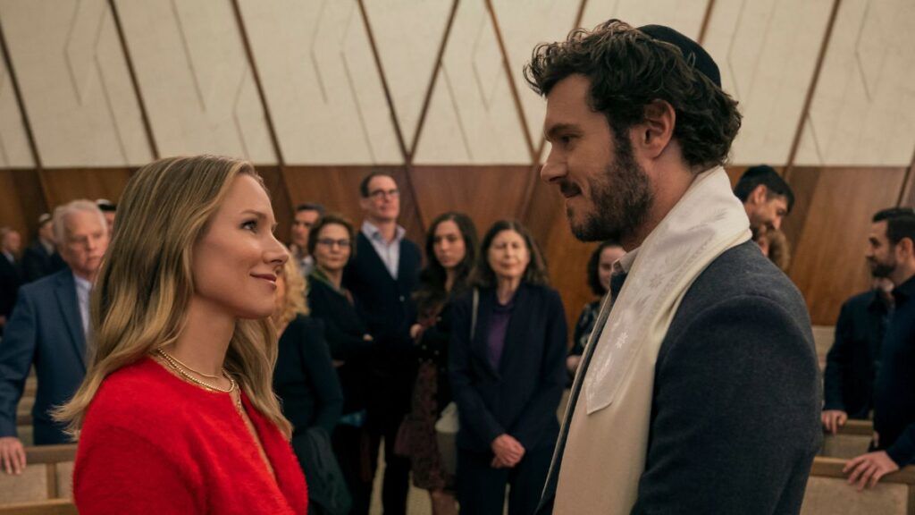 Kristen Bell et Adam Brody dans la série Nobody Wants This