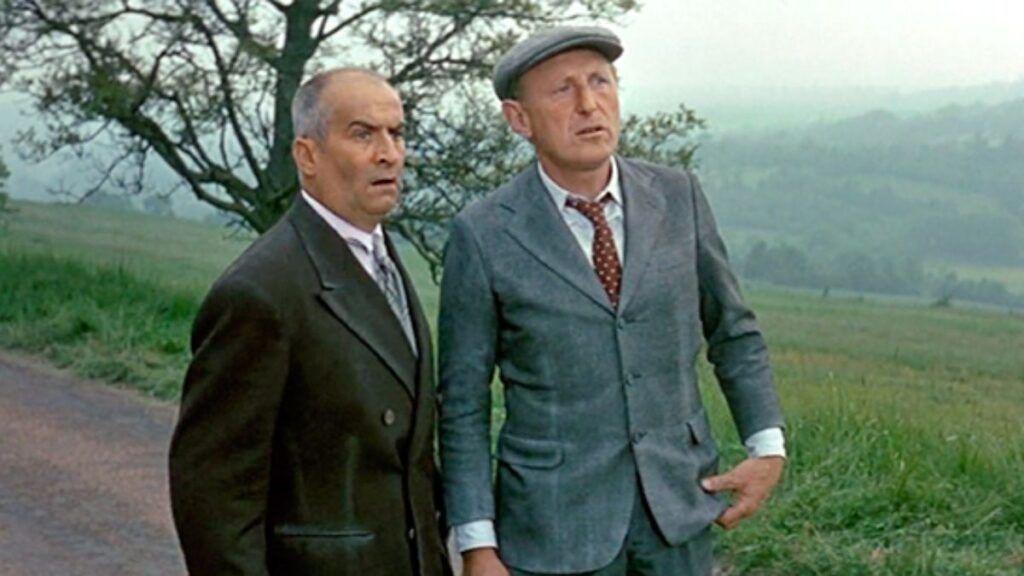 Louis de Funès et Bourvil dans La Grande Vadrouille