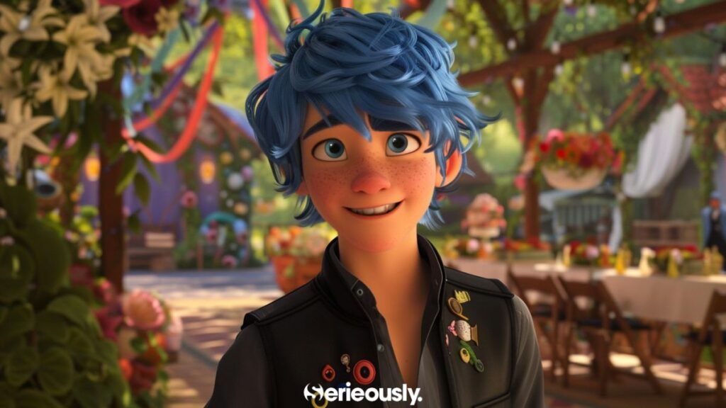 Luka Couffaine au mariage de Marinette et Adrien dans Miraculous grâce à l'IA.