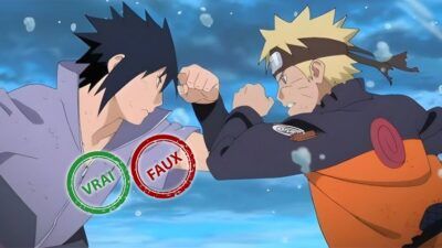 Tu as grandi devant Naruto si tu as 10/10 à ce quiz vrai ou faux sur Naruto et Sasuke