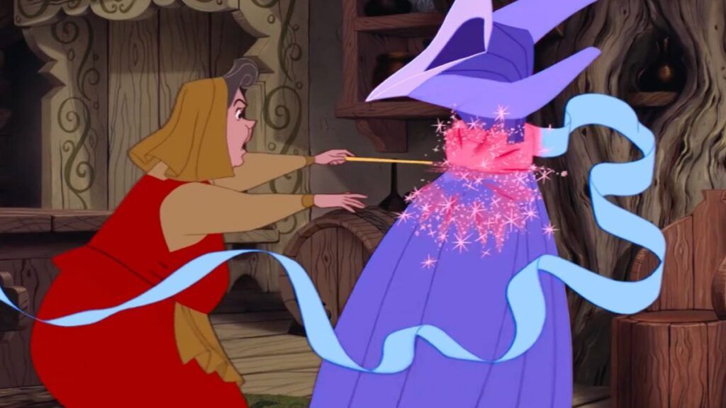 robe de la belle au bois dormant dans le film disney