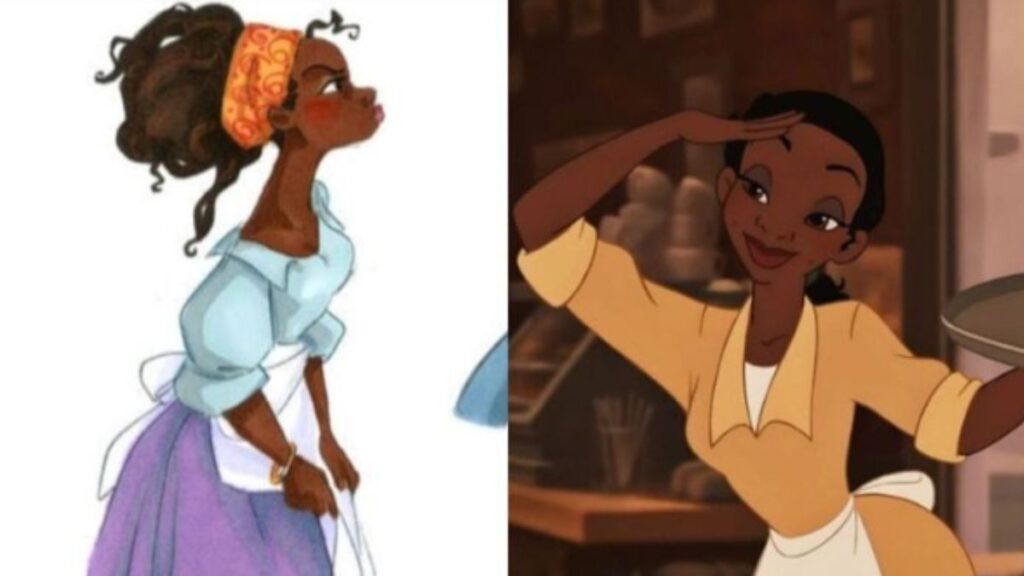 tiana ancien design disney