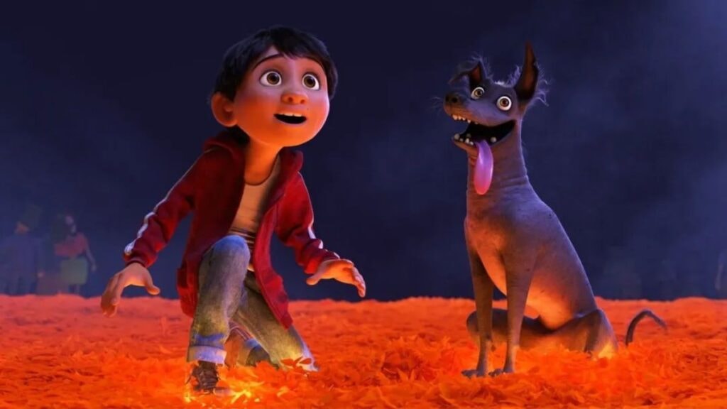 Dante le chien de Miguel dans Coco