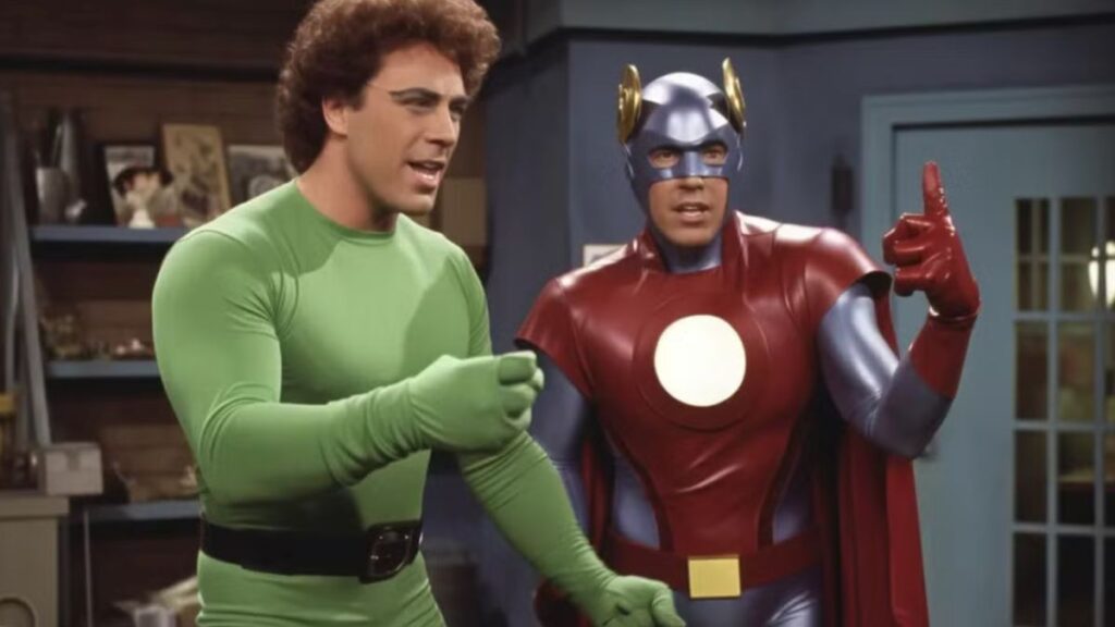 Hulk et Thor en intelligence artificielle sitcom des années 80