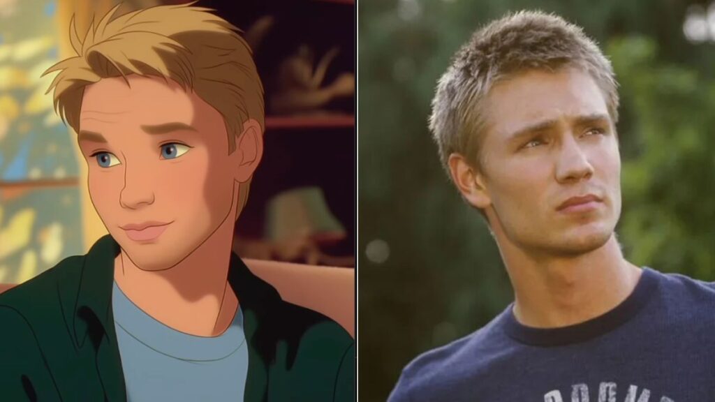 Lucas Scott imaginé dans le monde de Disney par une intelligence artificielle