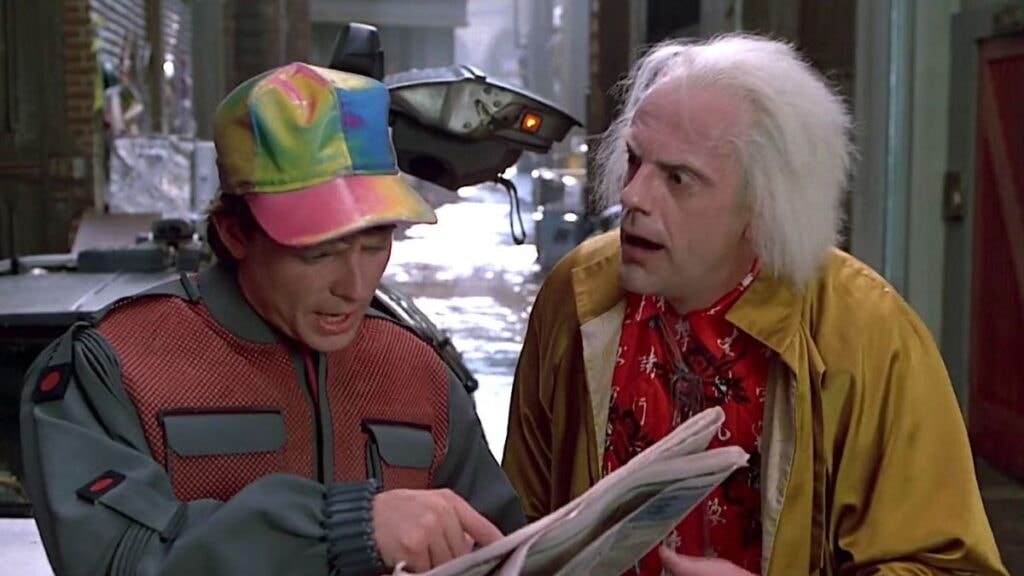 Marty et Doc dans Retour Vers le Futur 2