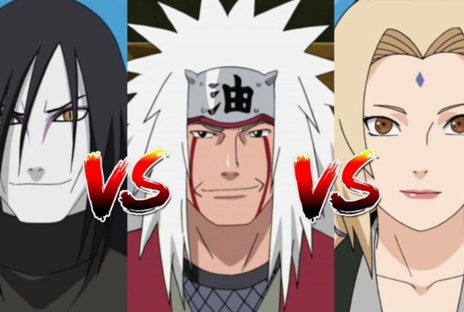 Sondage Naruto : tu préfères te battre contre Jiraya, Tsunade ou Orochimaru?