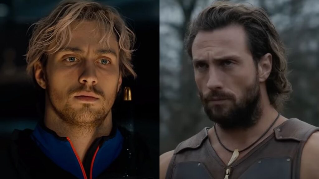 Aaron Taylor Johnson dans Marvel en Vif-Argent/Quicksilver et dans Kraven le chasseur