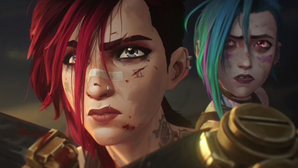 Vi et Jinx dans la saison 2 d'Arcane