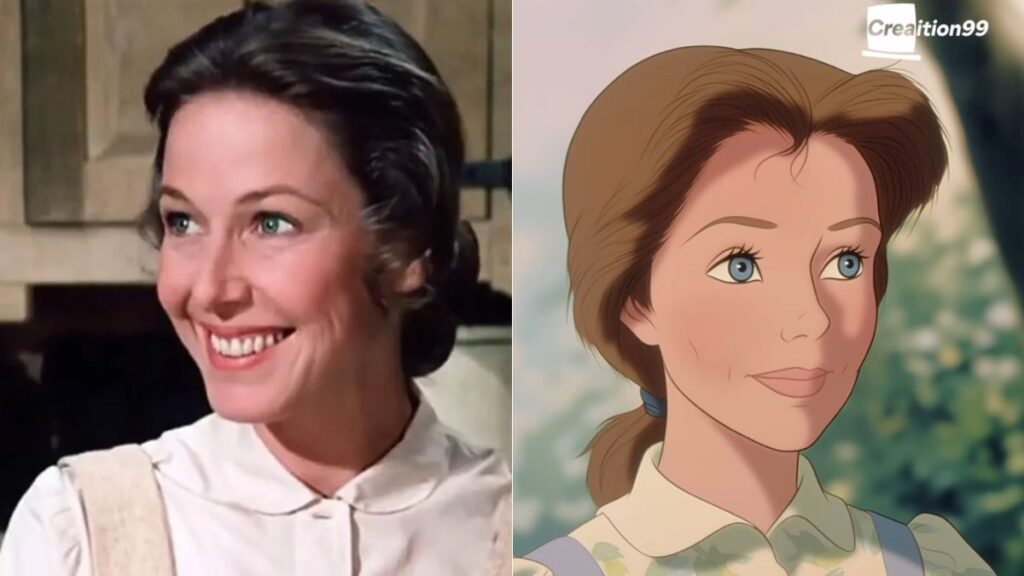 Caroline Ingalls de La Petite Maison dans la Prairie imaginée dans le monde de Disney