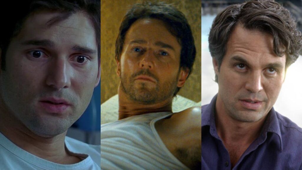 Eric Bana, Edward Norton et Mark Ruffalo en Hulk / Bruce Banner