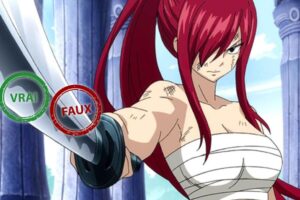 Tu es le prochain maître de Fairy Tail si tu as 10/10 à ce quiz vrai ou faux sur Erza