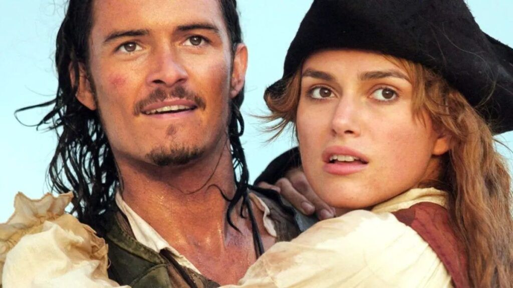 Orlando Bloom et keira knightley dans pirates des caraibes