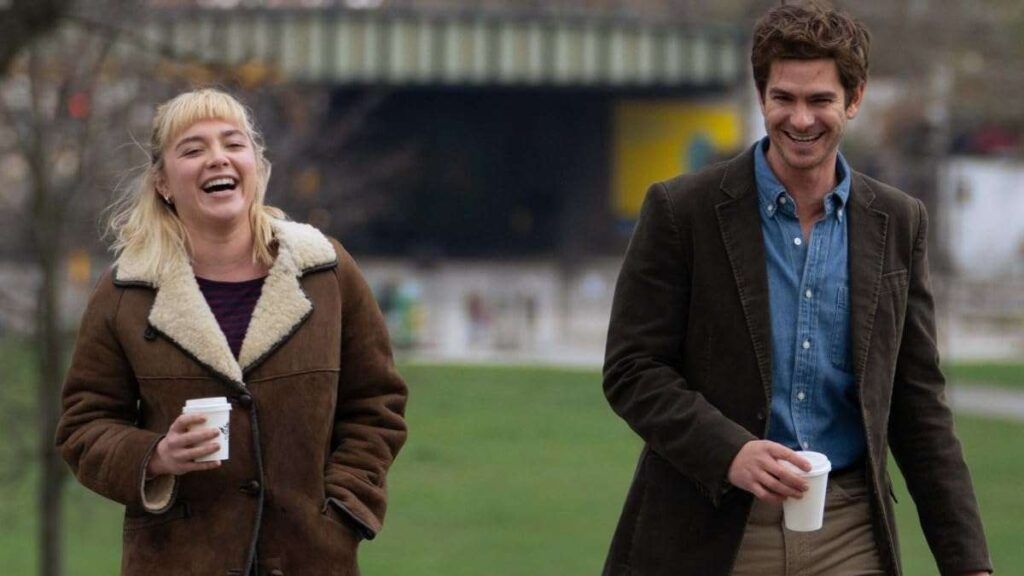 Florence Pugh et Andrew Garfield dans L'Amour au Présent