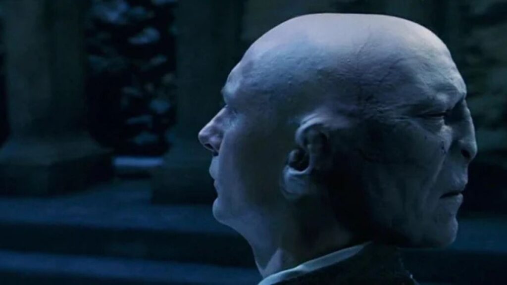 quirell et le double visage de voldemort dans harry potter à l'école des sorciers