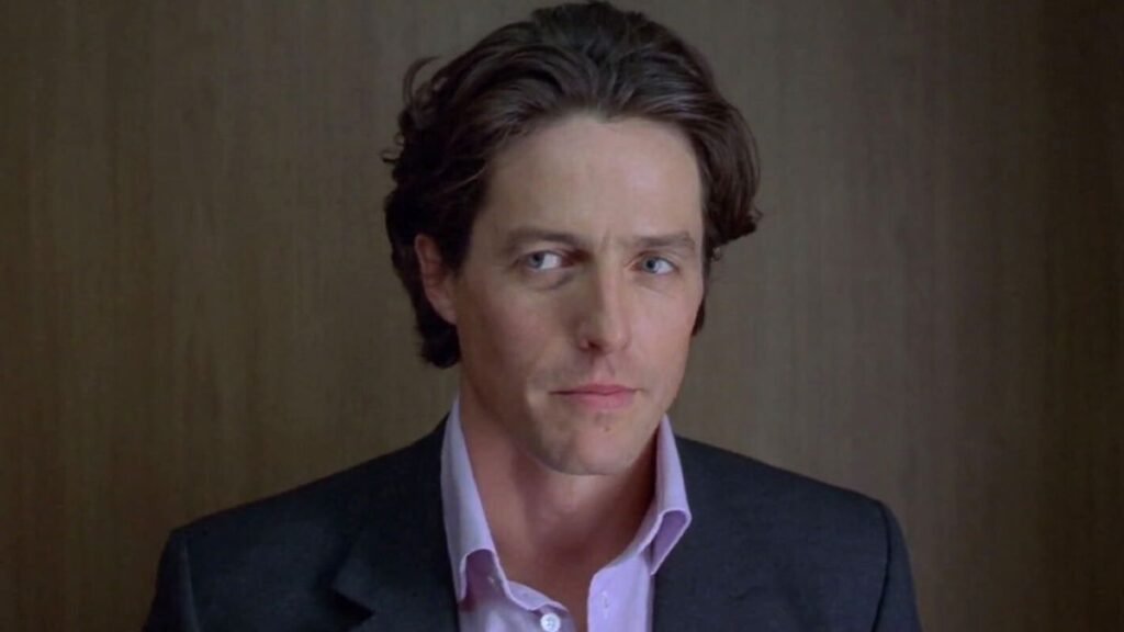 Daniel Cleaver (Hugh Grant) dans Le Journal de Bridget Jones.