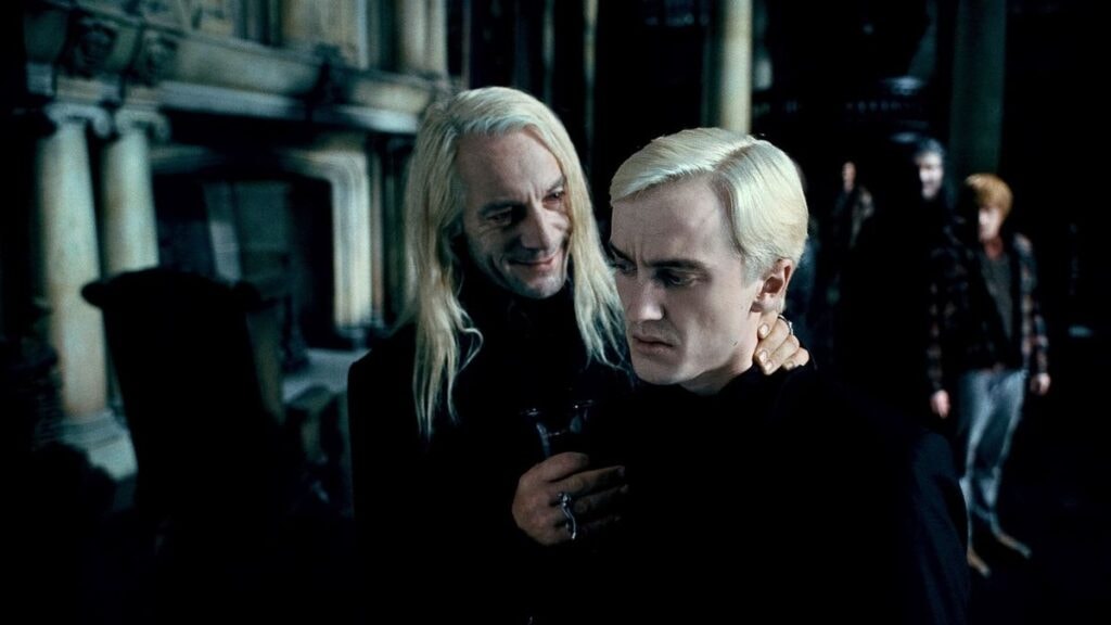 Lucius Malefoy et Drago Malefoy dans Harry Potter