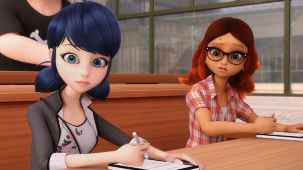 Marinette et Alya dans Miraculous